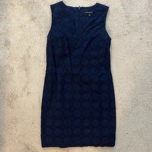 Navy blue banana republic dress - size 4 petite
